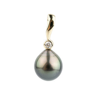 Tahitian Pearl & Diamond 12.7mm Astre Pendant
