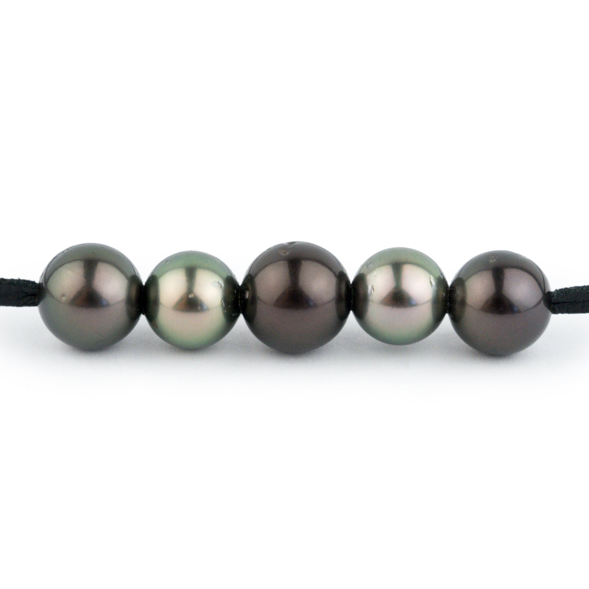 Quintuple Plum Peacock 10-11.4mm Mana Pearl Necklace