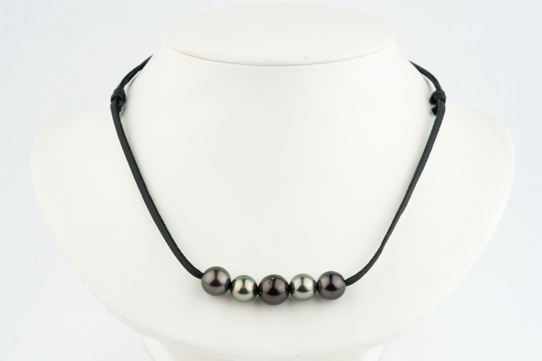 Quintuple Plum Peacock 10-11.4mm Mana Pearl Necklace