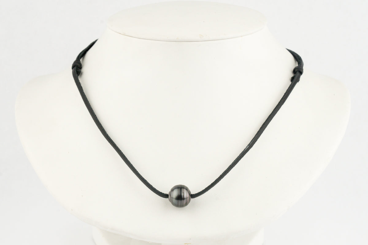 Deep Plum Circled 12.2mm Super Mana Necklace