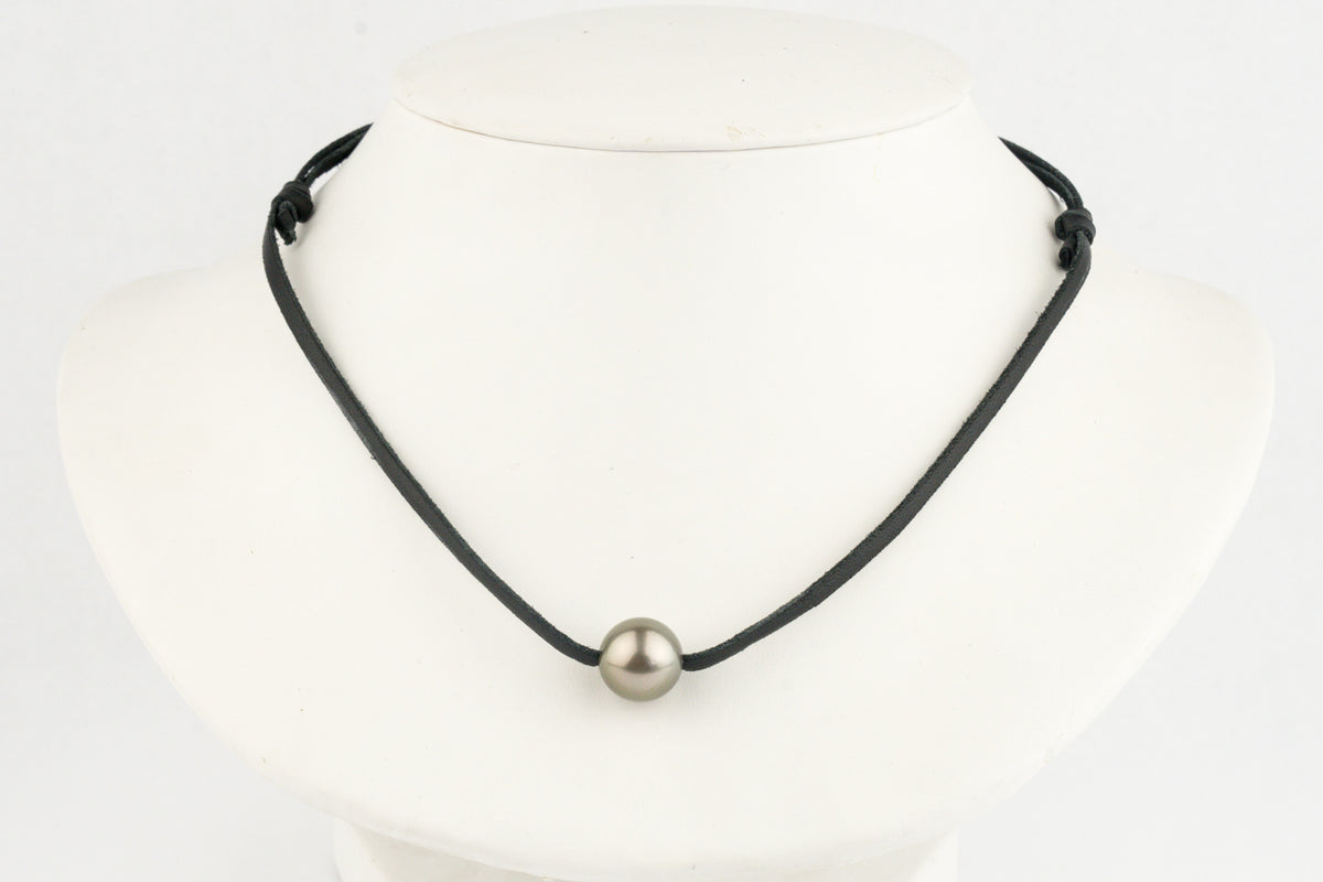 Warm Pink Green 12.4mm Super Mana Necklace