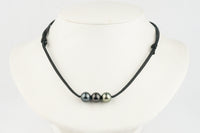 Triple 10.5mm Tri-Colored Eimeo Mana Necklace