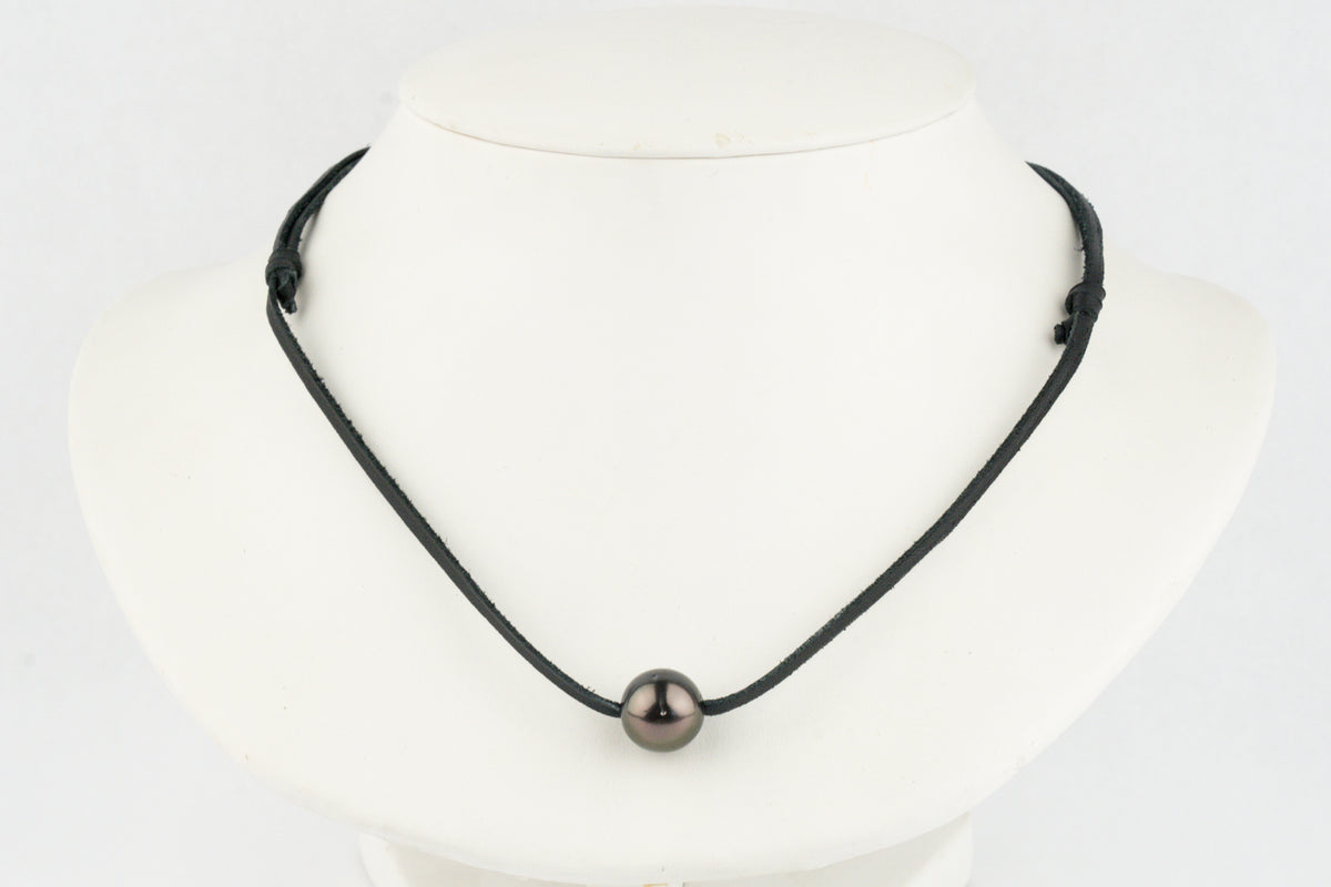 Chocolate Aubergine 12.4mm Super Mana Necklace