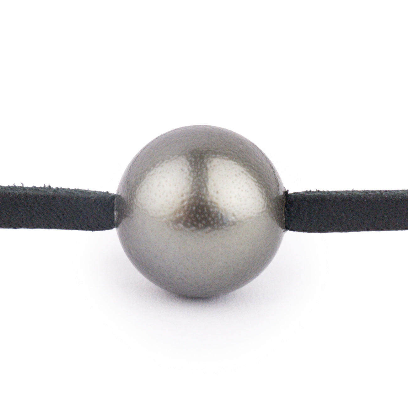 Dark Silvery Shark Skin 12.5mm Super Mana Necklace