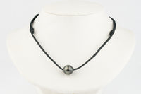 Deep Peacock Green Circled 13.6mm Super Mana Necklace