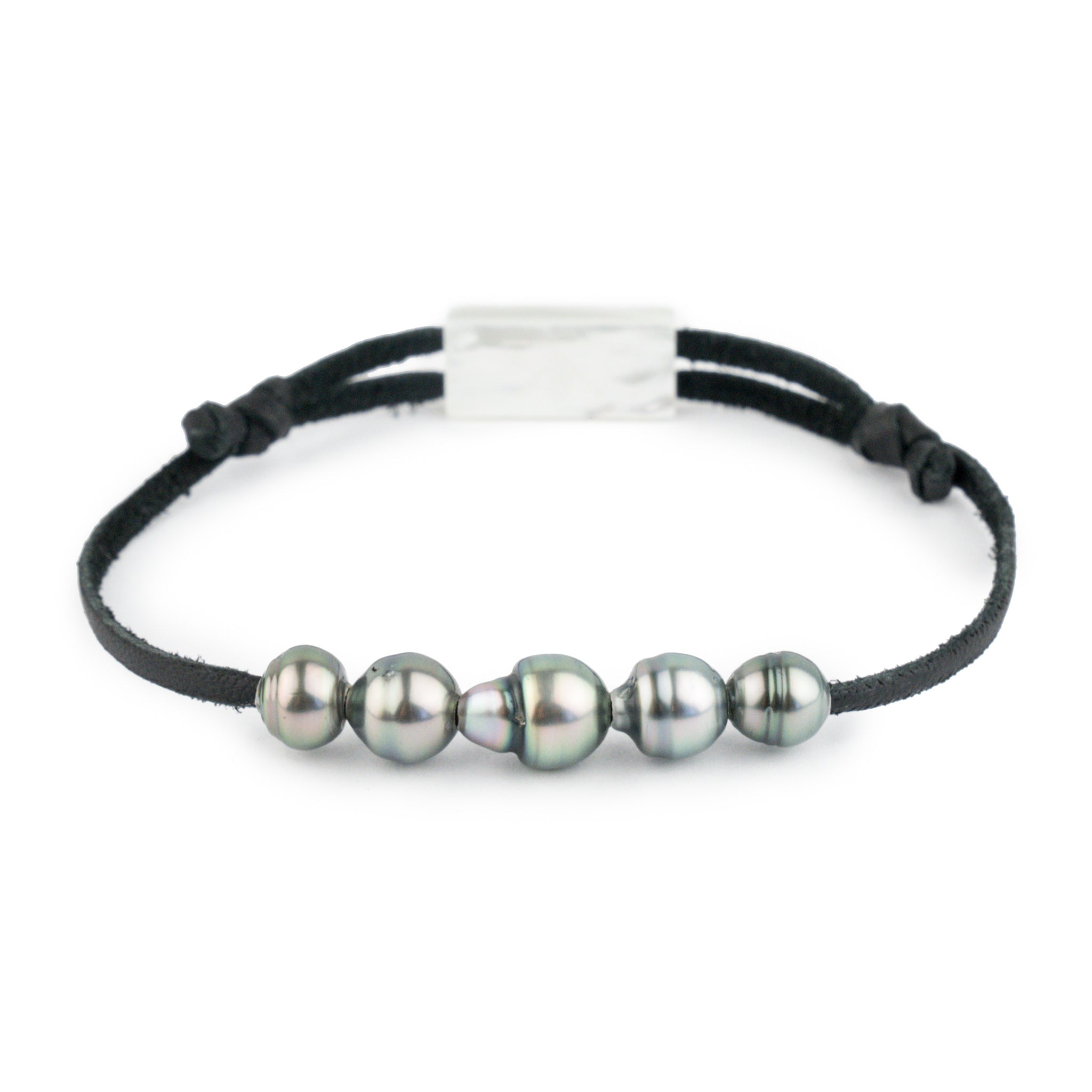 Quintuple Pink Peacock Circled 7.5-9mm Super Mana Bracelet