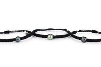 Braided Tahitian Pearl Macrame Bracelet