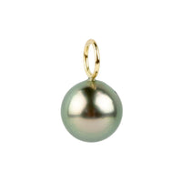 Light Pink Peacock 9.5mm Tahitian Pearl Pendant on Gold Filled