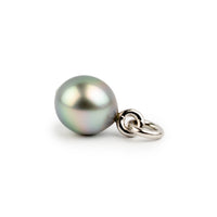 Pastel Rainbow 11.8mm Tahitian Pearl Rava Pendant on 14K White Gold