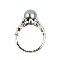 Periwinkle Acropora Tahitian Pearl Ring