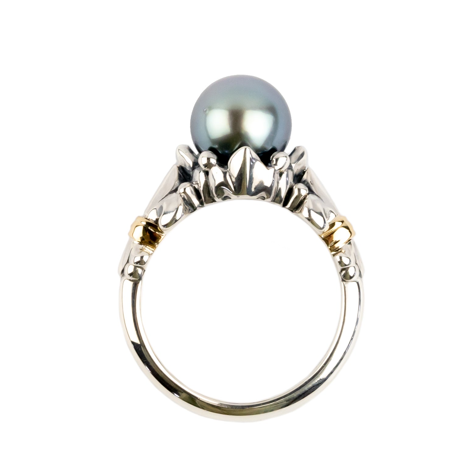 Periwinkle Acropora Tahitian Pearl Ring
