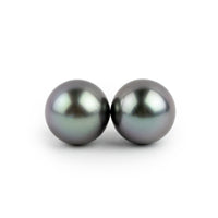 Lavender Blue 11.1mm Statement Pearl Stud Earrings