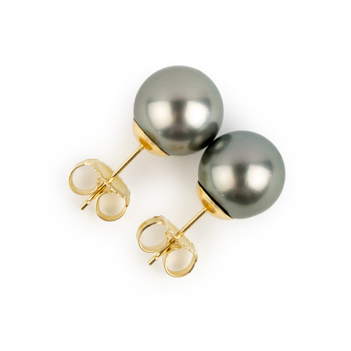 Sugar Magnolia 10.3mm Tahitian Pearl Statement Stud Earrings
