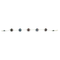 Five Flash Tin-Cup Tahitian Pearl Bracelet on Sterling Silver