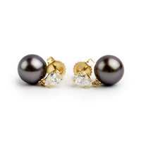 Tahitian Pearl & Diamond Sirène Earrings