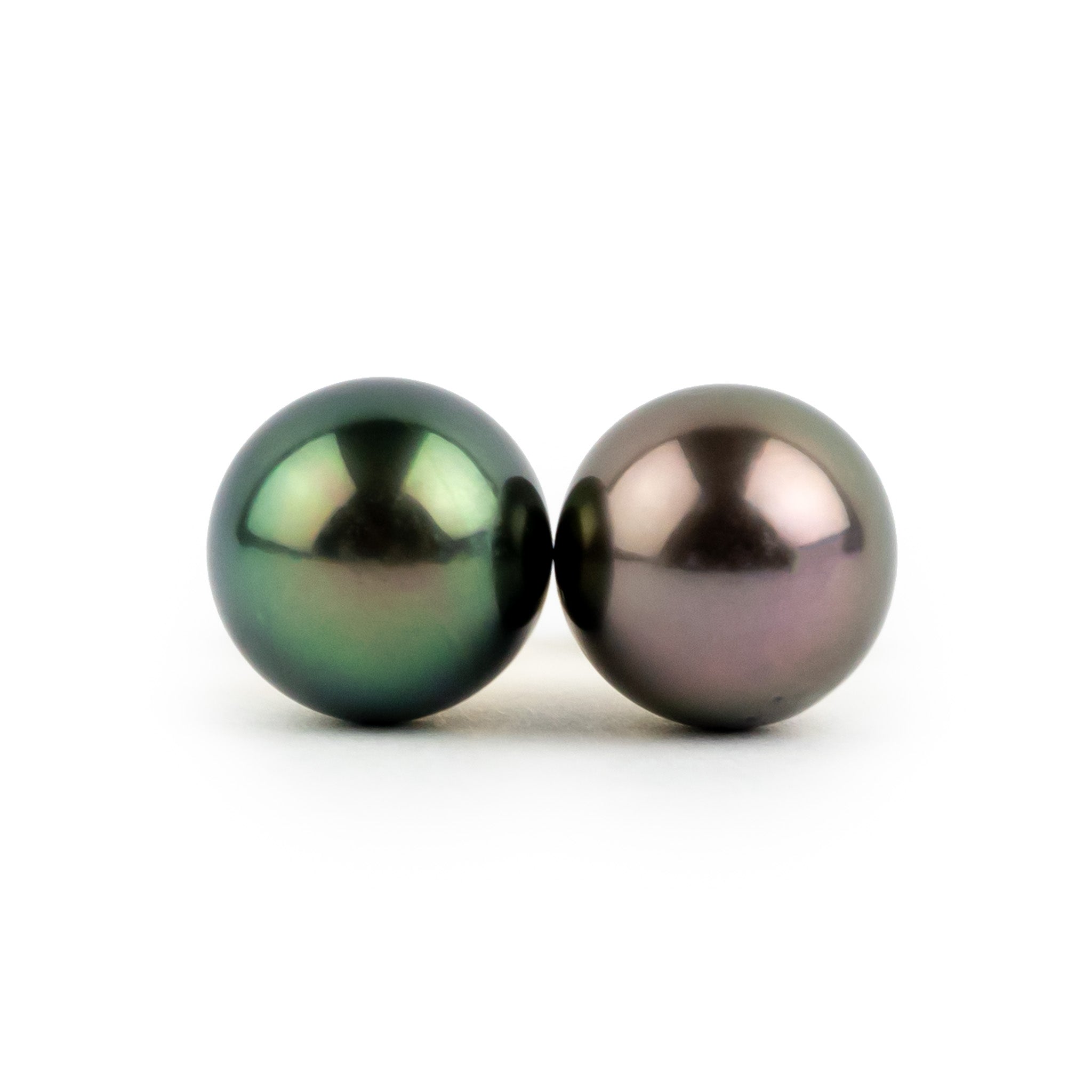 Dragonfruit 10.7mm Tahitian Pearl Statement Stud Earrings