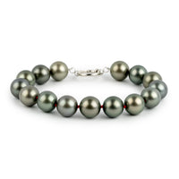 Silvery Green 11-11.8mm Tahitian Pearl Bracelet