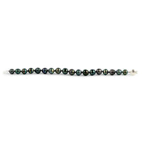 Prismatic Circled 7.3-8.8mm Tahitian Pearl Bracelet