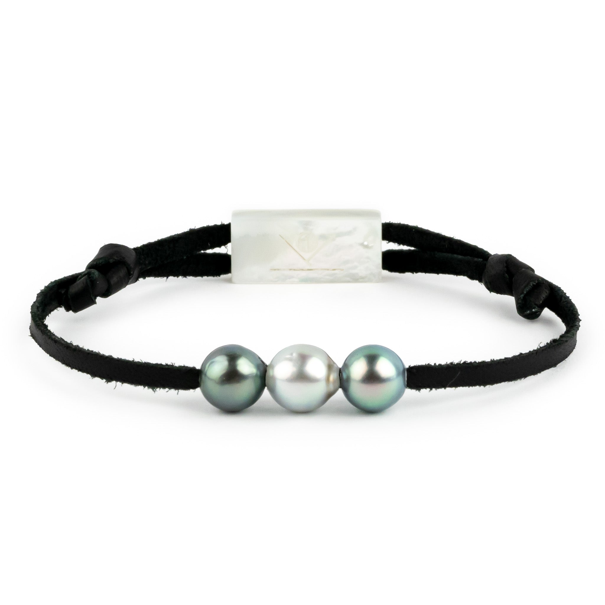 Triple 8.1-9mm Sea Glass Green Mana Bracelet