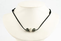 Moonlit Midnight 10.5-11mm Triple Eimeo Mana Necklace