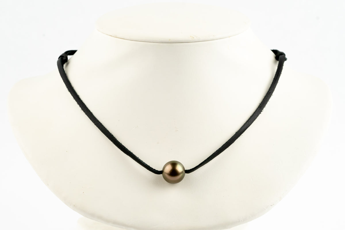 Coppery Aubergine Green 12.9mm Super Mana Necklace