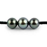 Blue Hues 10-10.8mm Triple Eimeo Mana Necklace