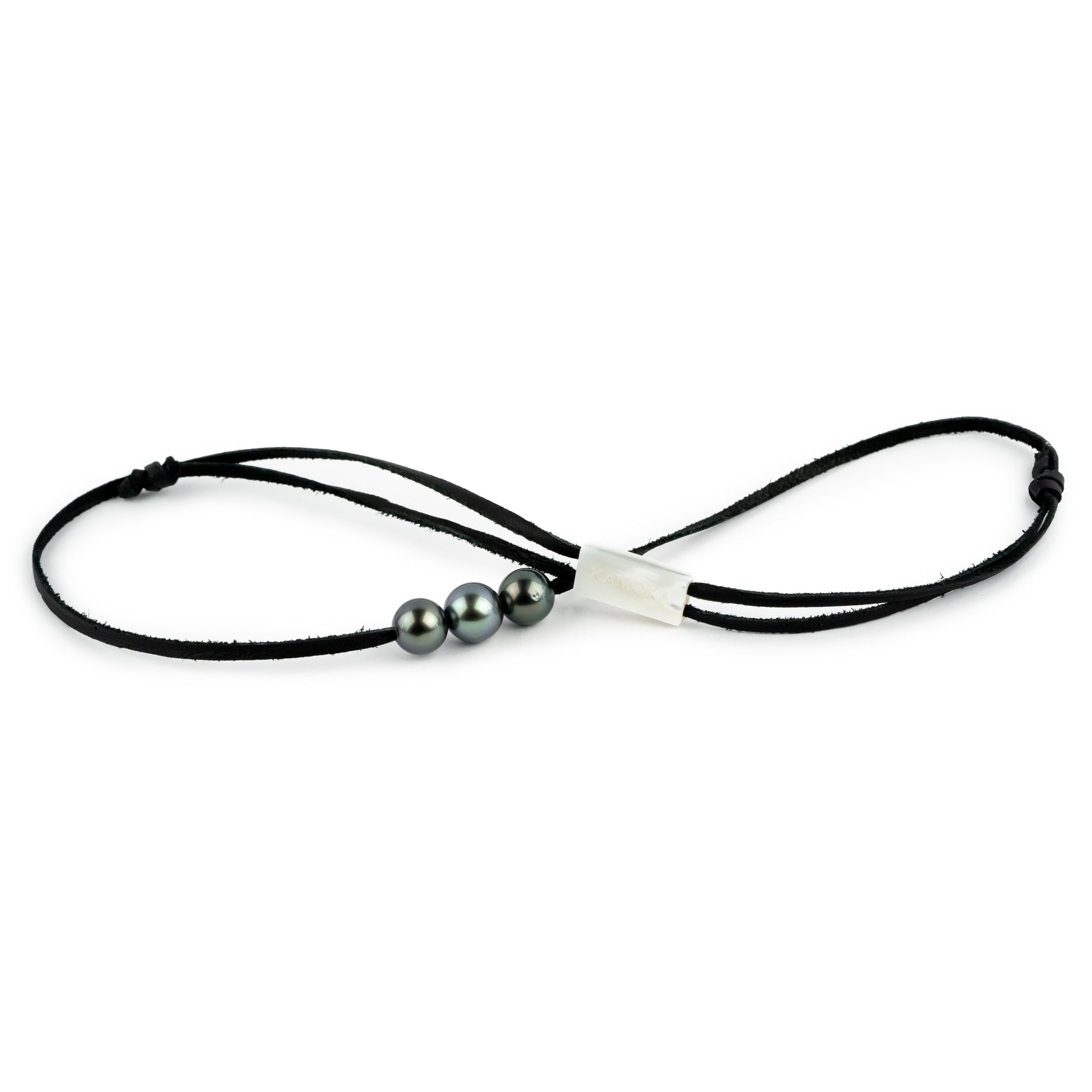 Blue Hues 10-10.8mm Triple Eimeo Mana Necklace