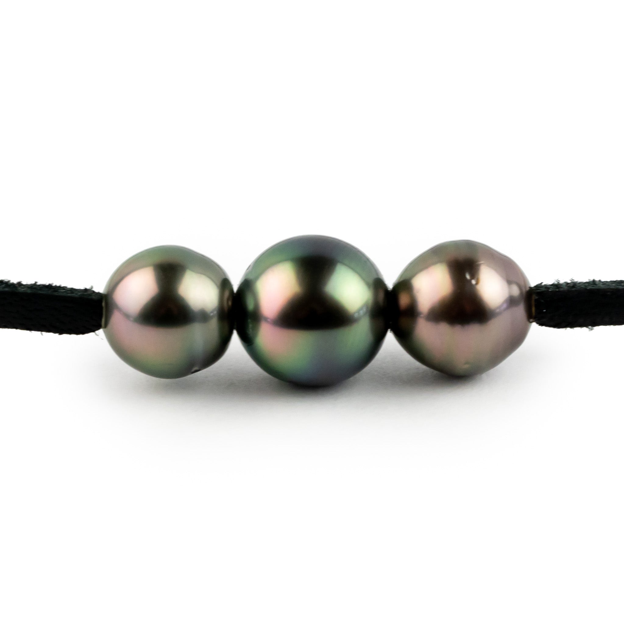 Spring Equinox 9-10.7mm Triple Eimeo Mana Necklace