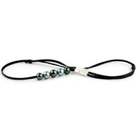 Morning Mist Quintuple 10-11mm Mana Pearl Necklace