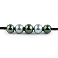 Morning Mist Quintuple 10-11mm Mana Pearl Necklace