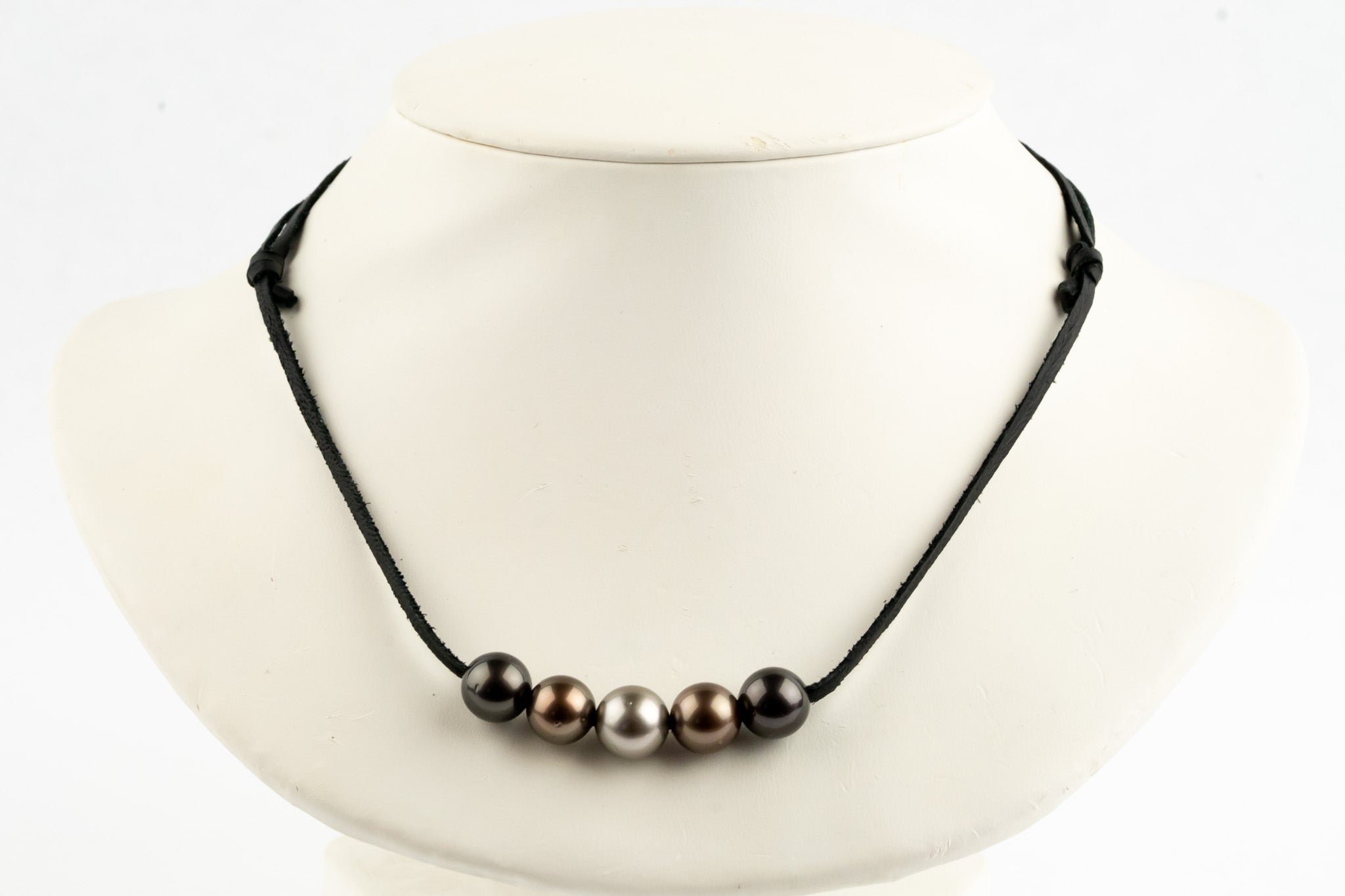 Amber Ombré Quintuple 10-10.6mm Mana Pearl Necklace