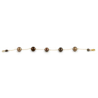 Terracotta Red Tin-Cup Tahitian Pearl Bracelet on 14/20 Gold Filled