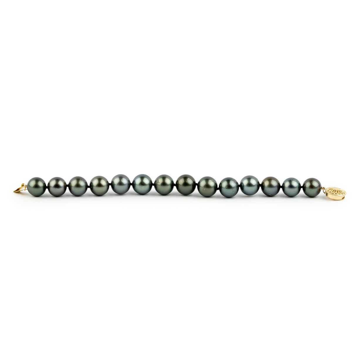 Stormy Blue-Green 11-11.9mm Tahitian Pearl Bracelet
