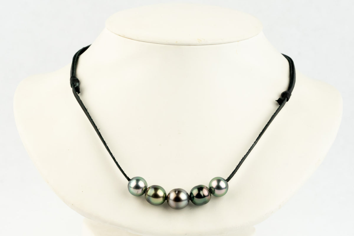 Rainforest Flower Quintuple 11-11.7mm Mana Pearl Necklace