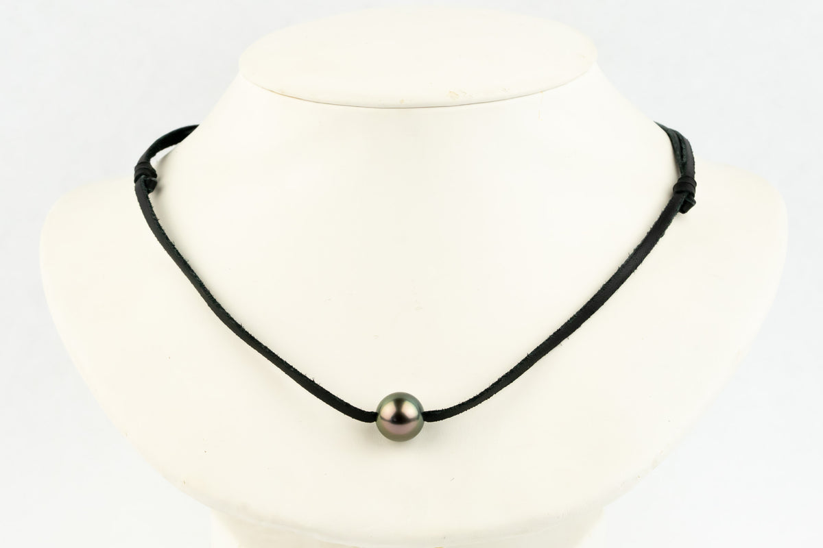 Aubergine Green 12.1mm Super Mana Necklace