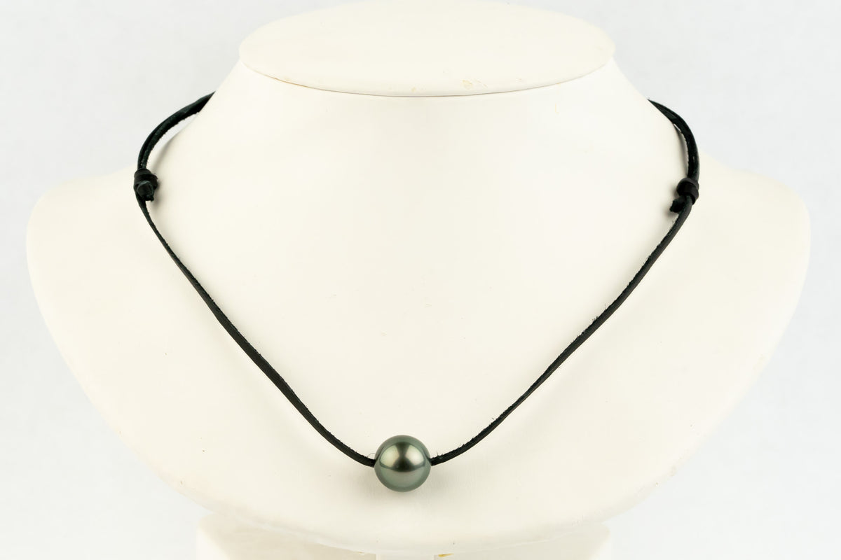 Dusky Green 13.1mm Super Mana Necklace