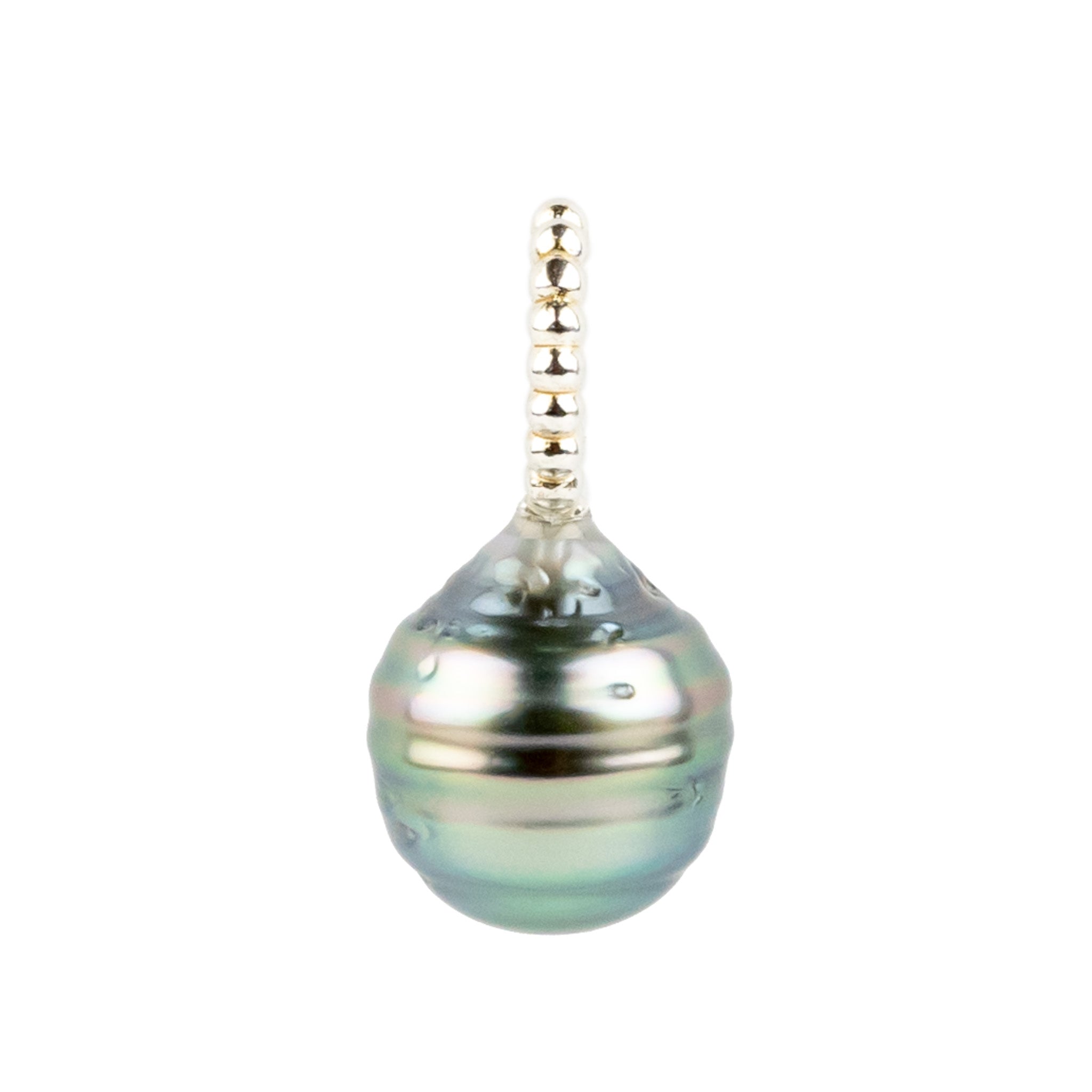 Baby Blues 10.1mm Tahitian Pearl Pendant on Sterling Silver