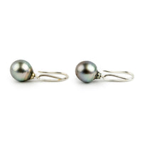 Opalescent 13.2mm Teardrop Hook Dangles on Sterling Silver