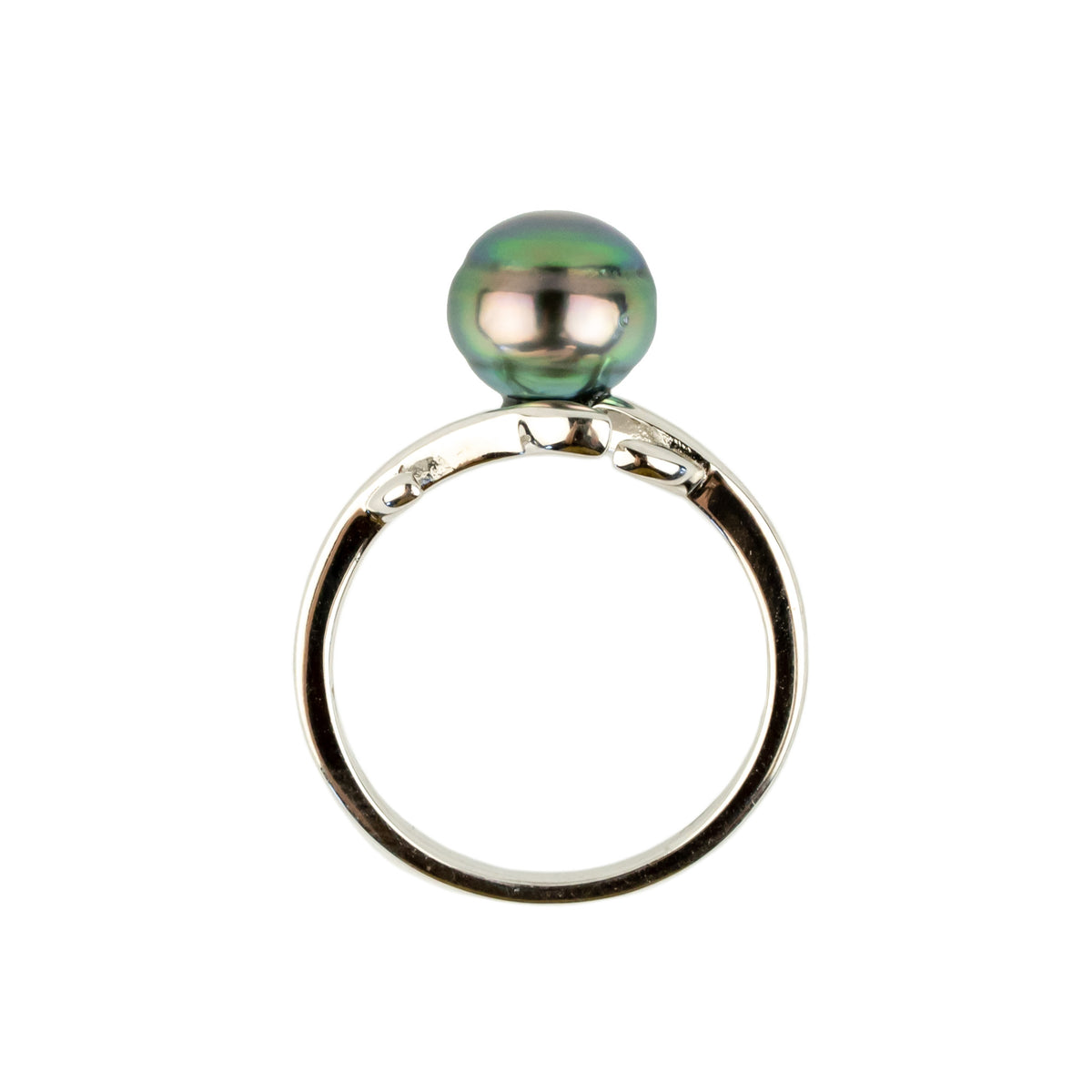 Spring Green Tahitian Pearl Vine Ring