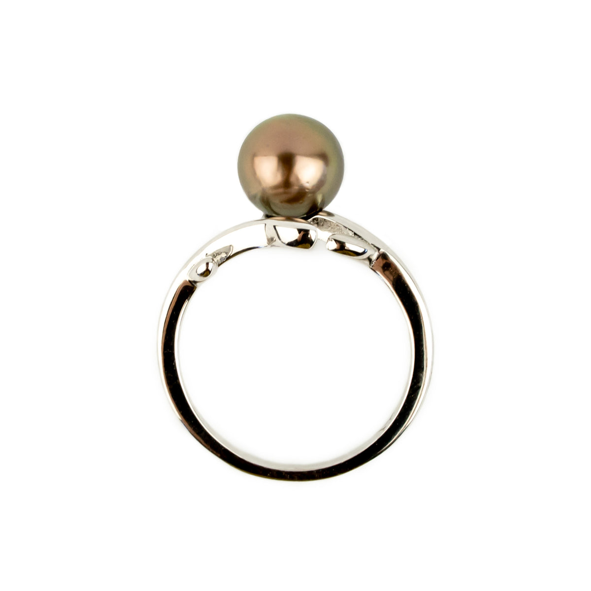 Amber Sunset Tahitian Pearl Vine Ring