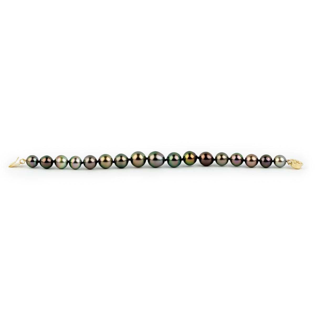 Fiery Fuchsia 8-10.4mm Tahitian Pearl Bracelet