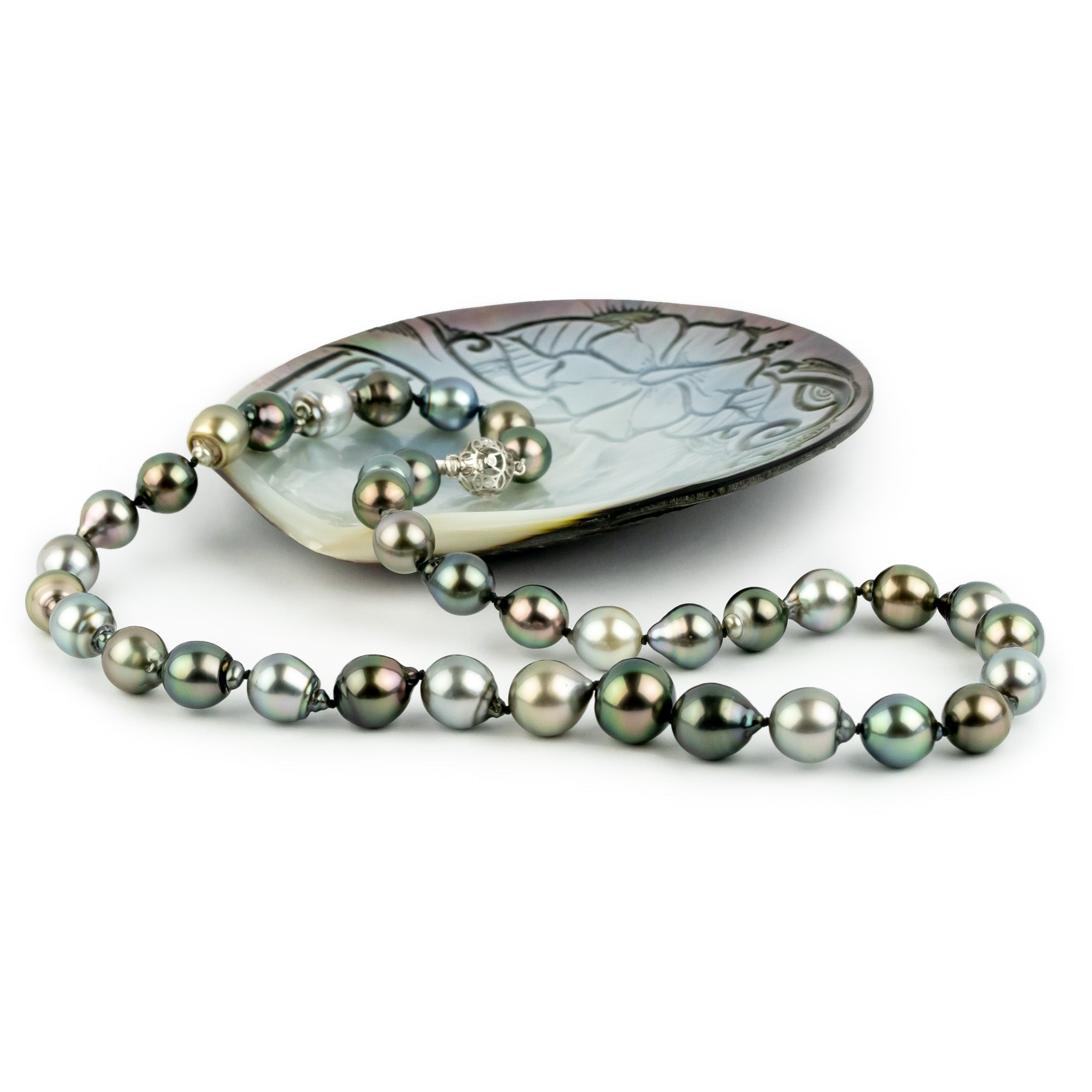 Dew Drops 9.1-13.1mm Tahitian Pearl Strand