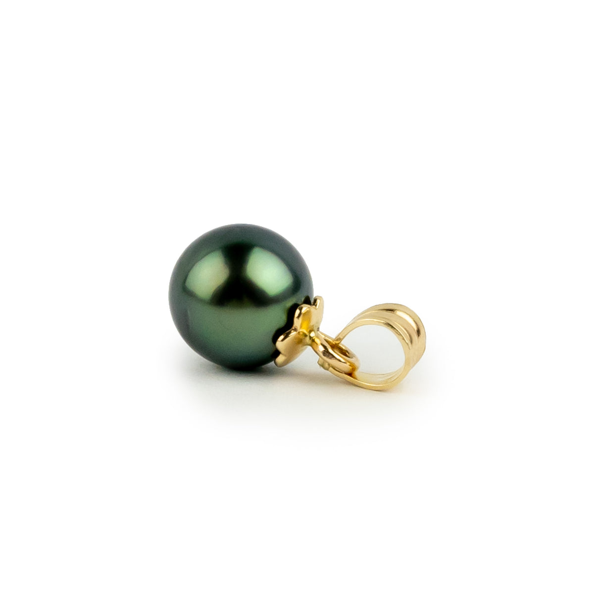 Deep Teal Petite Tahitian Pearl Pendant
