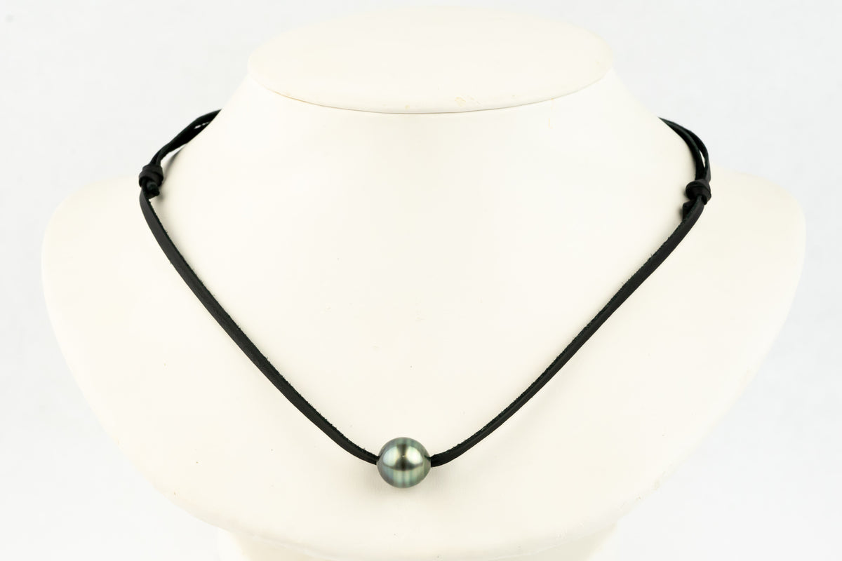 Mystic Green Circled 12.1mm Super Mana Necklace