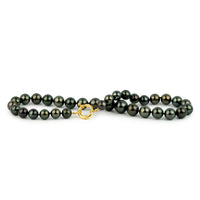 Black Sand Beach 10.2-13.1mm Tahitian Pearl Choker Strand