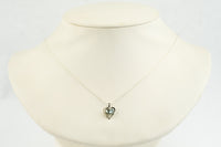 Silver Heart Tahitian Keshi Pearl Necklace