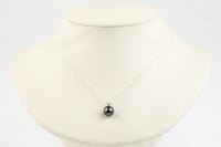 Blue Rainbow Tahitian Pearl & Diamond Éclat Necklace on 14KRG