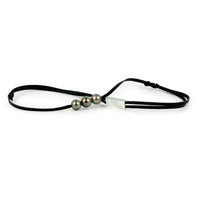 Dusky Pink Green 10-10.5mm Triple Eimeo Mana Necklace