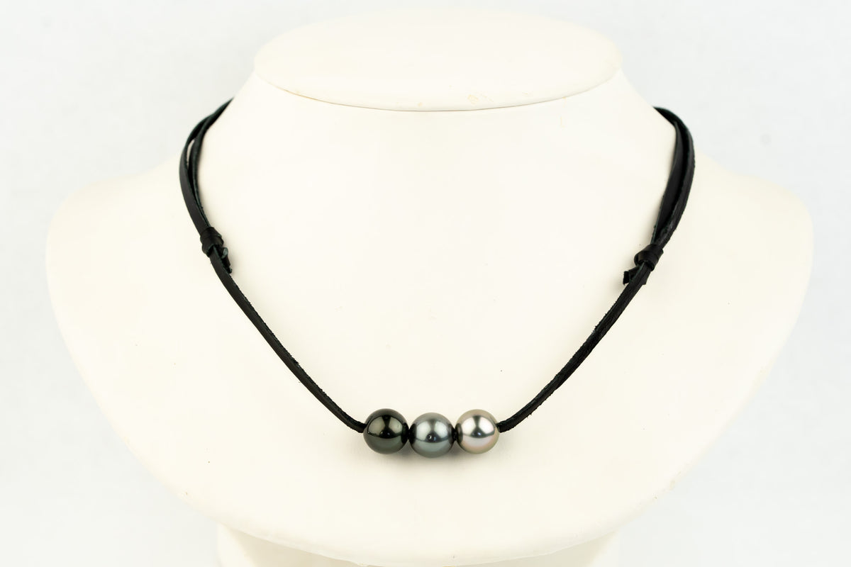 Ombre 10.5-10.7mm Triple Eimeo Mana Necklace