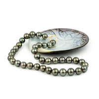Dark Silvery Green 11-13mm Tahitian Pearl Strand